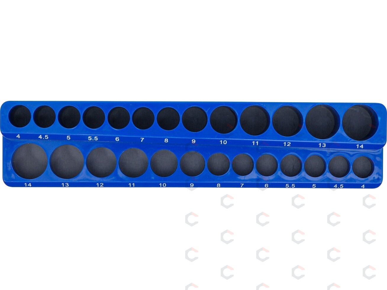 Plastikinis galvučių laikiklis | magnetinis | 6,3 mm (1/4") | 26 vietų (74597) 2 Plastikinis galvučių laikiklis | magnetinis | 6,3 mm (1/4") | 26 vietų (74597) 2