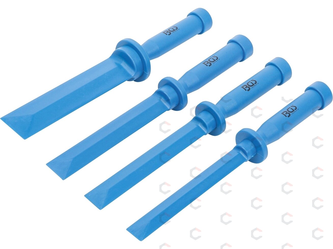 Plastikinių gramdiklių komplektas | 19 - 22 - 25 - 38 mm plotis | 4 vnt. (366) 3
