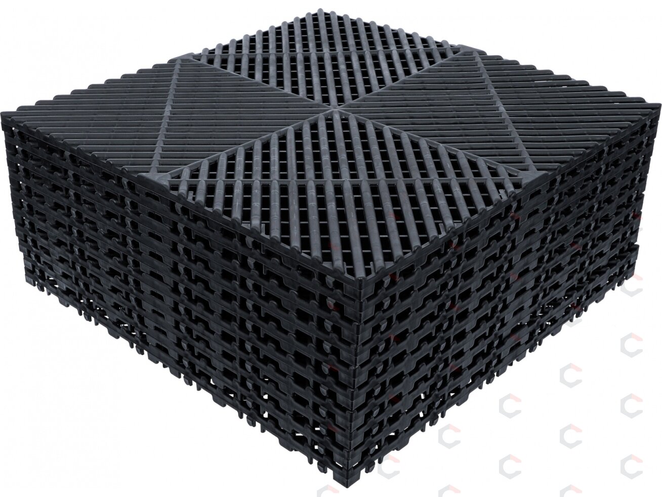 Plastikinių grindų plytelių rinkinys | paspaudimo sistema | 400 x 400 x 18 mm | 10 vnt. (74546) 4 Plastikinių grindų plytelių rinkinys | paspaudimo sistema | 400 x 400 x 18 mm | 10 vnt. (74546) 4