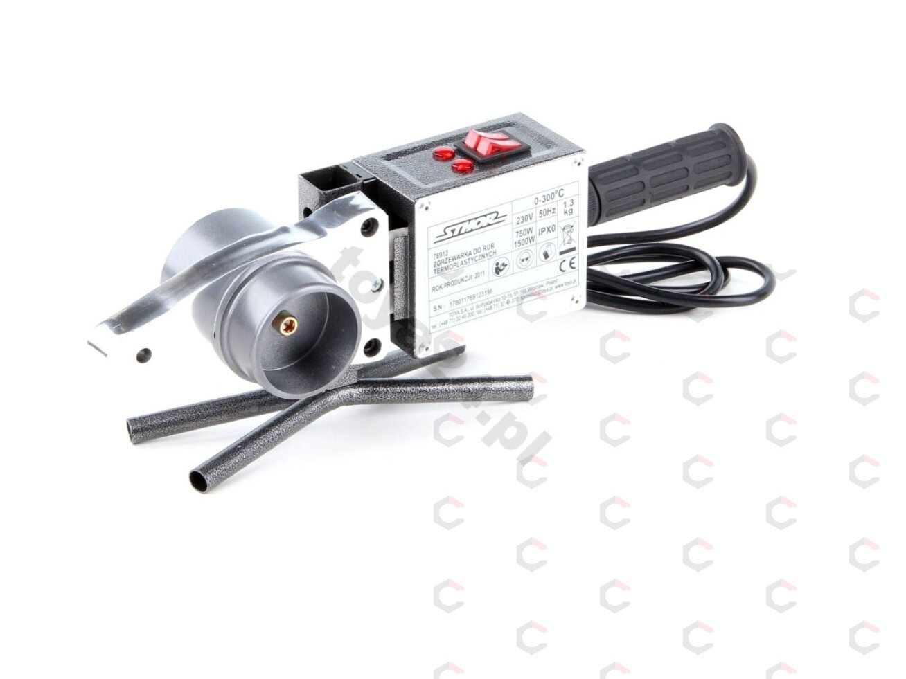 Plastikinių vamzdžių (PVC) suvirinimo aparatas | 750/1500W (78912) 2 Plastikinių vamzdžių (PVC) suvirinimo aparatas | 750/1500W (78912) 2
