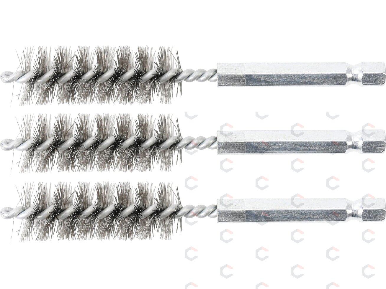 Plieniniai šepečiai vamzdeliams | 15 mm | 6,3 mm (1/4") | 3 vnt. (3078-15-S) Plieniniai šepečiai vamzdeliams | 15 mm | 6,3 mm (1/4") | 3 vnt. (3078-15-S)