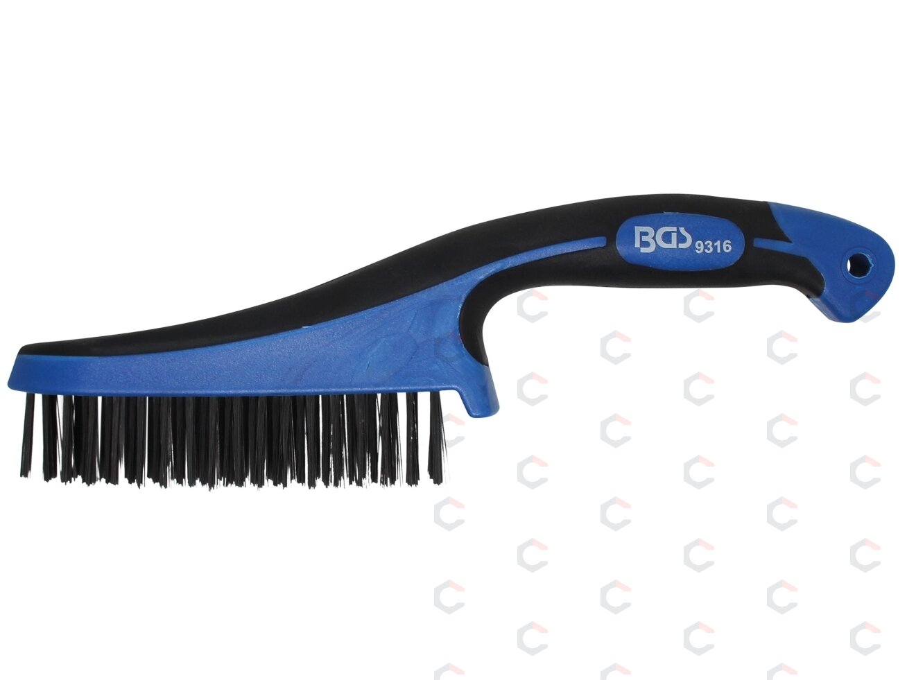 Plieninis šepetys su plastikine rankena | 282 mm (9316) Plieninis šepetys su plastikine rankena | 282 mm (9316)