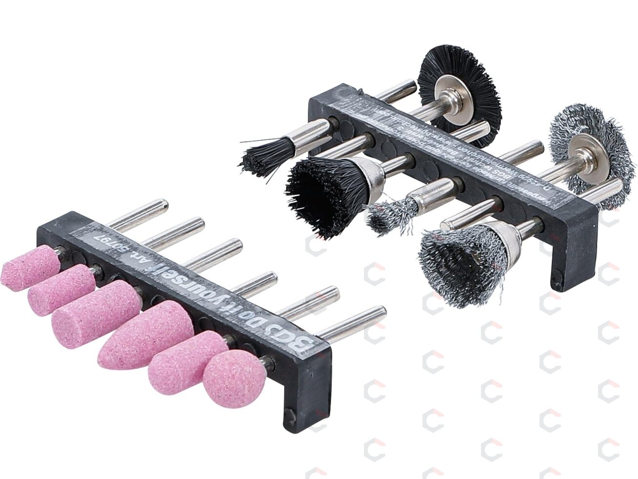 Plieninių / plastikinių / šlifavimo šepečių rinkinys | 12 vnt. (50797) 2 Plieninių / plastikinių / šlifavimo šepečių rinkinys | 12 vnt. (50797) 2