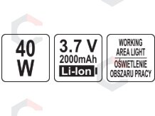 Plastiko remonto sistema | karšto segiklio plastiko suvirinimo rinkinys | 3,7V 2Ah (YT-824480) 5 Plastiko remonto sistema | karšto segiklio plastiko suvirinimo rinkinys | 3,7V 2Ah (YT-824480) 5