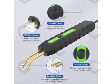 Plastiko remonto sistema / prietaisas | + 600 vnt kniedžių (HS80W) Plastiko remonto sistema / prietaisas | + 600 vnt kniedžių (HS80W)