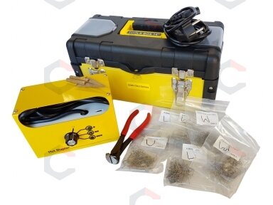 Plastiko remonto sistema / prietaisas | + 600 vnt kniedžių (HS08A) Plastiko remonto sistema / prietaisas | + 600 vnt kniedžių (HS08A)