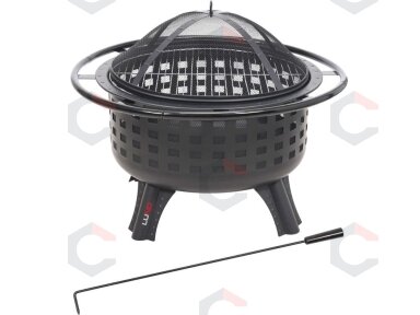 Plieninė krosnelė | chromuotos grotelės | 57 cm (99714) Plieninė krosnelė | chromuotos grotelės | 57 cm (99714)