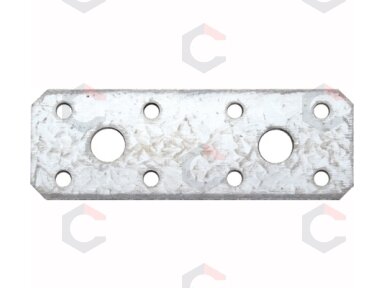 Plieninė plokštelė su skylėmis 100 x 35 x 2.5 mm (80783)