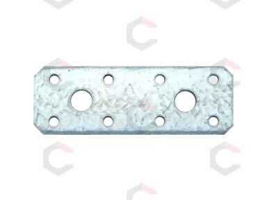 Plieninė plokštelė su skylėmis 100 x 35 x 2.5 mm (80783)