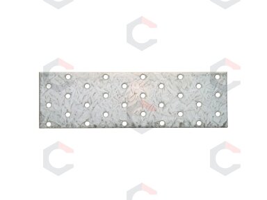 Plieninė plokštelė su skylėmis 200 x 60 mm (80785)
