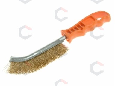 Plieninis šepetys dengtas žalvariu su plastikine rankena (ESEN-7265) Plieninis šepetys dengtas žalvariu su plastikine rankena (ESEN-7265)