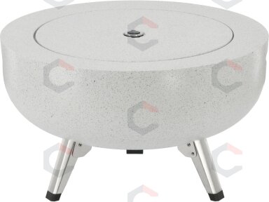 Plieninis židinys su grotelėmis | 3 viename: grilis, stalas, židinys | 43,5 cm (99718)