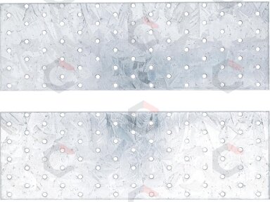 Plieninių plokštelių / jungčių rinkinys | 300 x 100 x 2 mm | 2 vnt. (80788)
