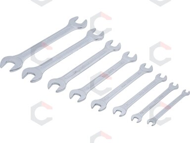 Plokščių raktų rinkinys atviru galu | 6 - 22 mm | 8 vnt. (30600) Plokščių raktų rinkinys atviru galu | 6 - 22 mm | 8 vnt. (30600)