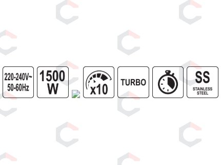 Planetarinis mikseris | 1500 W | 5L | 10 greičių + turbo | timer (67813) 24 Planetarinis mikseris | 1500 W | 5L | 10 greičių + turbo | timer (67813) 24