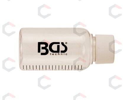 Plastikinis buteliukas iš Common Rail perpylimo rinkinio (8101-2) Plastikinis buteliukas iš Common Rail perpylimo rinkinio (8101-2)