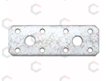 Plieninė plokštelė su skylėmis 100 x 35 x 2.5 mm (80783) 1 Plieninė plokštelė su skylėmis 100 x 35 x 2.5 mm (80783) 1