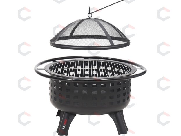 Plieninė krosnelė | chromuotos grotelės | 57 cm (99714) 1 Plieninė krosnelė | chromuotos grotelės | 57 cm (99714) 1