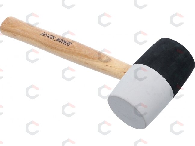 Plaktukas guminis | Hickory rankena | juoda / balta galva Ø 63 mm, 840 g (1969) 1 Plaktukas guminis | Hickory rankena | juoda / balta galva Ø 63 mm, 840 g (1969) 1