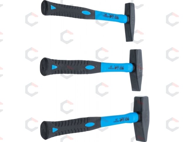 Plaktukų rinkinys | Stiklo pluošto rankena | DIN 1041 | 300 / 500 / 800 g | 3 vnt. (3845) 3 Plaktukų rinkinys | Stiklo pluošto rankena | DIN 1041 | 300 / 500 / 800 g | 3 vnt. (3845) 3