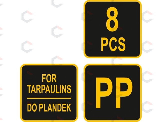 Plastikiniai nailoniniai klipsai | Tentų / palapinių tvirtinimui | 8 vnt. (85172) 2 Plastikiniai nailoniniai klipsai | Tentų / palapinių tvirtinimui | 8 vnt. (85172) 2