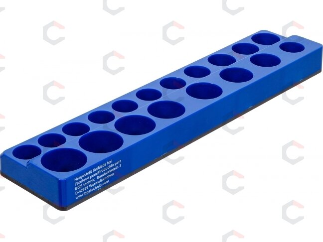Plastikinis galvučių laikiklis | magnetinis | 12,5 mm (1/2") | 19 vietų (74598) 1