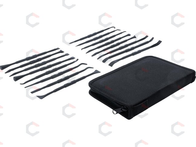 Plastikinis grandiklis ir kabliukai / krapštukai tarpinėms | išmontavimo įrankių rinkinys | 16 vnt. (70919) 3