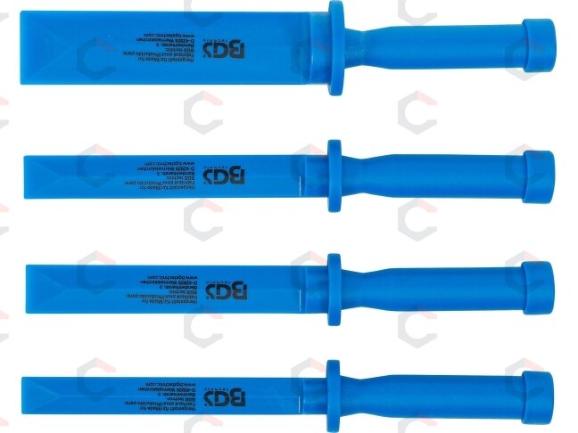 Plastikinių gramdiklių komplektas | 19 - 22 - 25 - 38 mm plotis | 4 vnt. (366) 1