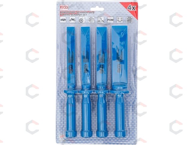 Plastikinių gramdiklių komplektas | 19 - 22 - 25 - 38 mm plotis | 4 vnt. (366) 2