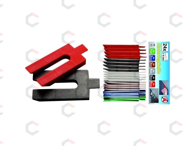 Plastikinių pleištų rinkinys | 24 vnt. (80724) 3 Plastikinių pleištų rinkinys | 24 vnt. (80724) 3