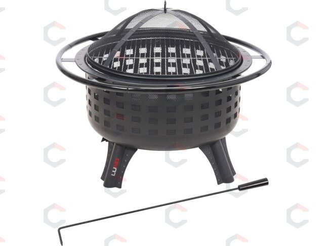 Plieninė krosnelė | chromuotos grotelės | 57 cm (99714) Plieninė krosnelė | chromuotos grotelės | 57 cm (99714)