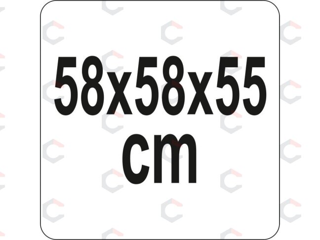 Plieninė krosnelė su grotelėmis | malkų dėžė | Ø50 cm (99713) 9