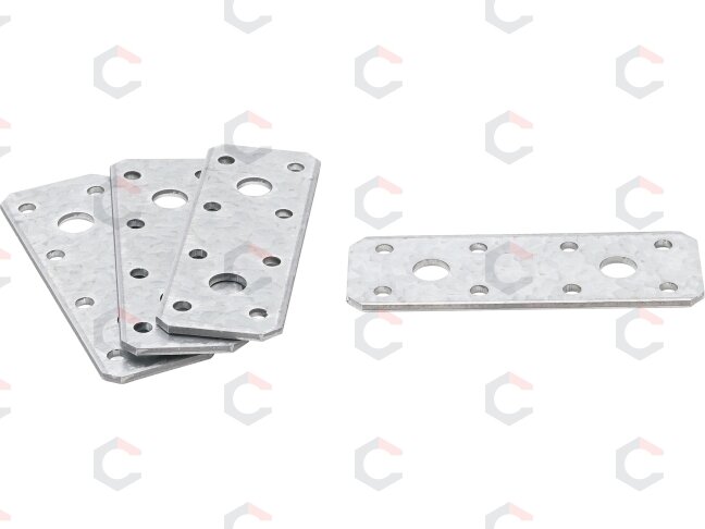 Plieninė plokštelė sujungimui | 100 x 35 x 2,5 mm | 4 vnt. (80784) 2 Plieninė plokštelė sujungimui | 100 x 35 x 2,5 mm | 4 vnt. (80784) 2
