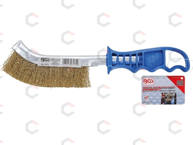 Plieninis šepetys | padengtas žalvariu | 260 mm (3172) 1 Plieninis šepetys | padengtas žalvariu | 260 mm (3172) 1