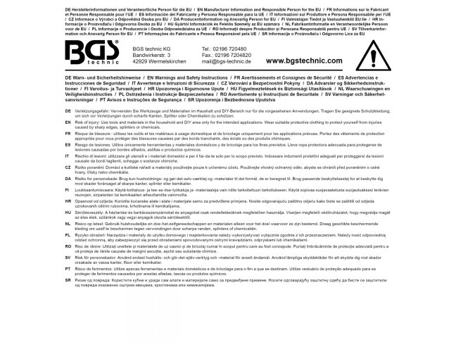 Plokščių ir apvalių dažymo teptukų rinkinys BGS Diy | su indeliu | 6 dalių (76500) 4