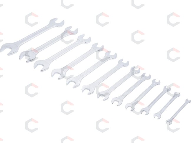 Plokščių raktų rinkinys atvirais galais | 6 x 7 - 30 x 32 mm | 12 vnt. (1233) 1 Plokščių raktų rinkinys atvirais galais | 6 x 7 - 30 x 32 mm | 12 vnt. (1233) 1