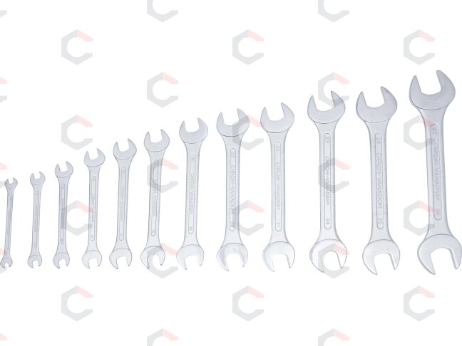 Plokščių raktų rinkinys atvirais galais | 6 x 7 - 30 x 32 mm | 12 vnt. (1233) 2 Plokščių raktų rinkinys atvirais galais | 6 x 7 - 30 x 32 mm | 12 vnt. (1233) 2