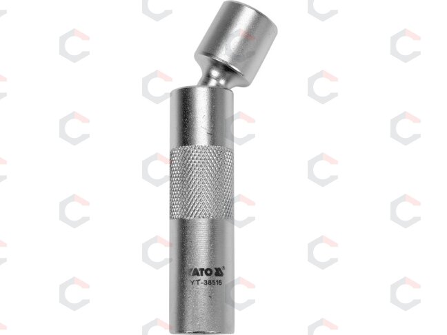 Plonasienė galvutė žvakėms | 14 mm 3/8" | su jungtimi (YT-38516) 1 Plonasienė galvutė žvakėms | 14 mm 3/8" | su jungtimi (YT-38516) 1