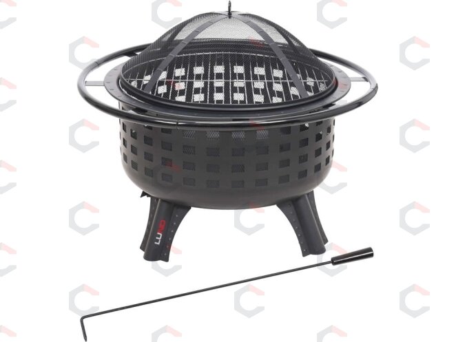 Plieninė krosnelė | chromuotos grotelės | 57 cm (99714) Plieninė krosnelė | chromuotos grotelės | 57 cm (99714)