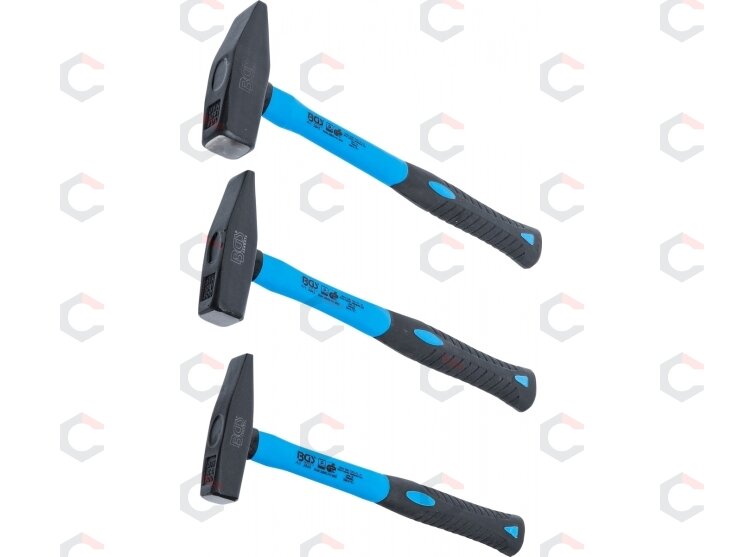 Plaktukų rinkinys | Stiklo pluošto rankena | DIN 1041 | 300 / 500 / 800 g | 3 vnt. (3845) Plaktukų rinkinys | Stiklo pluošto rankena | DIN 1041 | 300 / 500 / 800 g | 3 vnt. (3845)