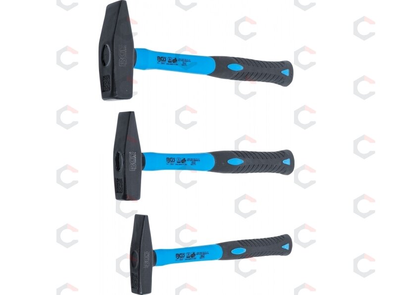 Plaktukų rinkinys | Stiklo pluošto rankena | DIN 1041 | 300 / 500 / 800 g | 3 vnt. (3845) 2 Plaktukų rinkinys | Stiklo pluošto rankena | DIN 1041 | 300 / 500 / 800 g | 3 vnt. (3845) 2
