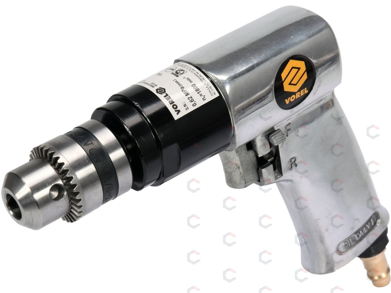 Pneumatinis gręžtuvas | 10 mm griebtuvas, 1800 aps./min (81122)