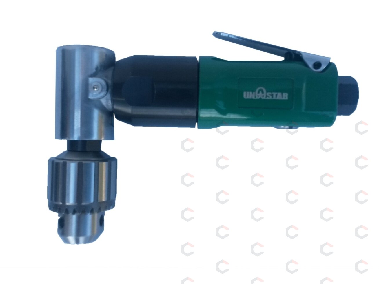 Pneumatinis kampinis grąžtas 10 mm mažas - mini 145 mm ilgio (PAAD-50) Pneumatinis kampinis grąžtas 10 mm mažas - mini 145 mm ilgio (PAAD-50)