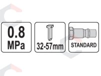 Pneumatinis viniamūšis būgninis | 32–57 mm (YT-09221) 7 Pneumatinis viniamūšis būgninis | 32–57 mm (YT-09221) 7