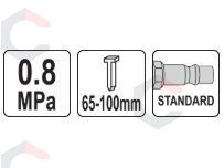 Pneumatinis viniamūšis būgninis | 65–100 mm (YT-09224) 7 Pneumatinis viniamūšis būgninis | 65–100 mm (YT-09224) 7