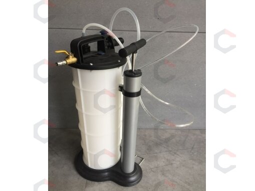 Pneumatinis-rankinis techninių skysčių išsiurbimo bakas | 9 l (HTG1042) 4