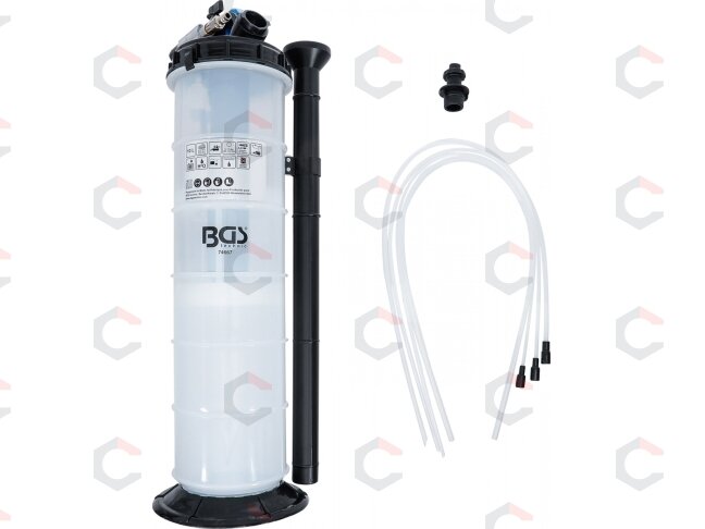 Vakuuminė skysčių nusiurbimo pompa | pneumatinė ir rankinė | 10 l (74667) 3