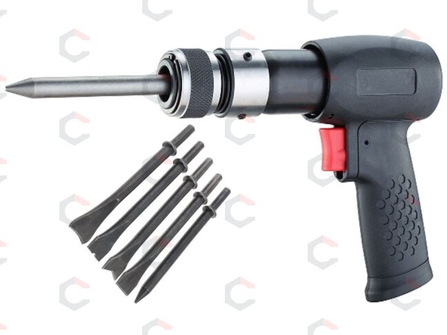 Pneumatinis plaktukas su 190 mm kaltų rinkiniu | 7 vnt. (AH190) Pneumatinis plaktukas su 190 mm kaltų rinkiniu | 7 vnt. (AH190)
