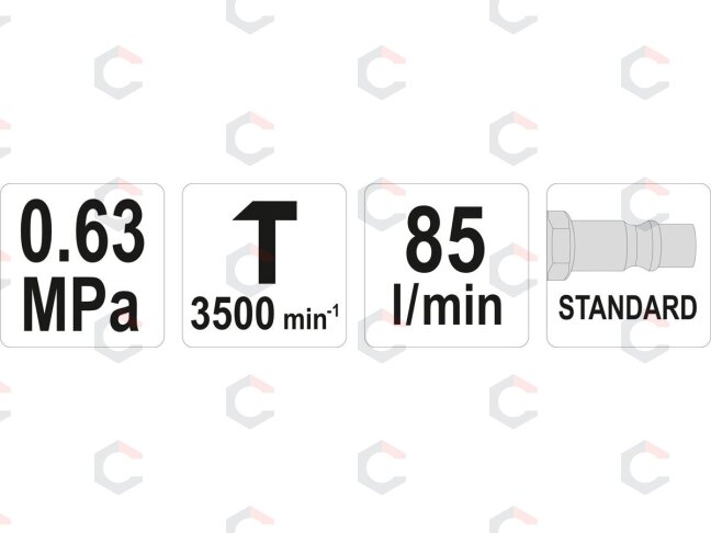 Pneumatinis plaktukas su rinkiniu (YT-09903) 4