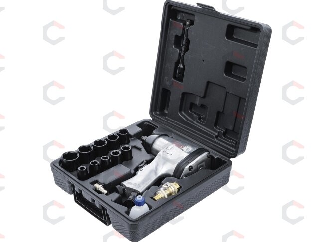 Pneumatinis smūginis veržliaraktis su rinkiniu – 1/2" (12,5 mm), 320 Nm – 16 vnt (3211) 3 Pneumatinis smūginis veržliaraktis su rinkiniu – 1/2" (12,5 mm), 320 Nm – 16 vnt (3211) 3
